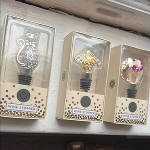 3 Set of Decorative Wine Stoppers